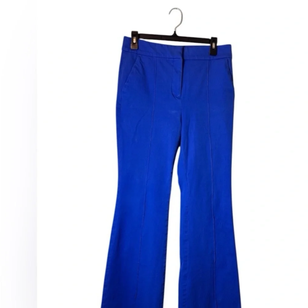 LOFT Vibrant Blue Flare Pants - Picture 1 of 3